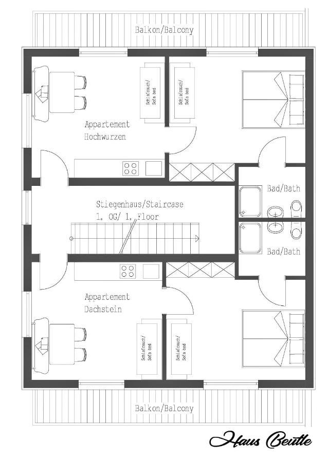 Haus Beutle Apartment Schladming Bagian luar foto